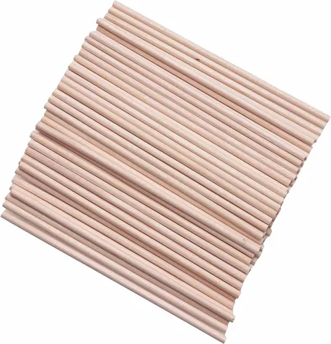 Vista 12 de 60 varillas de madera de 4 pulgadas de madera natural sin terminar para proyectos de manualidades, decoración del hogar, decoración del hogar
