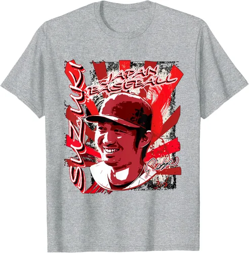 Vista 9 de Seyai Suzuki International Baseball Japan MLBPA Camiseta, Negro