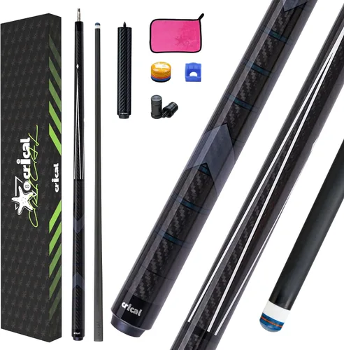 Vista 28 de CRICAL Carbon Fiber Pool Cue Stick 58in Low Deflection Billiard Cue