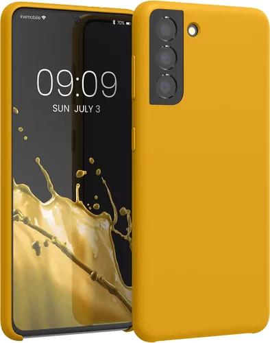 Vista 307 de kwmobile Funda compatible con Samsung Galaxy S9 - Funda de silicona TPU con acabado suave - Blue Reef