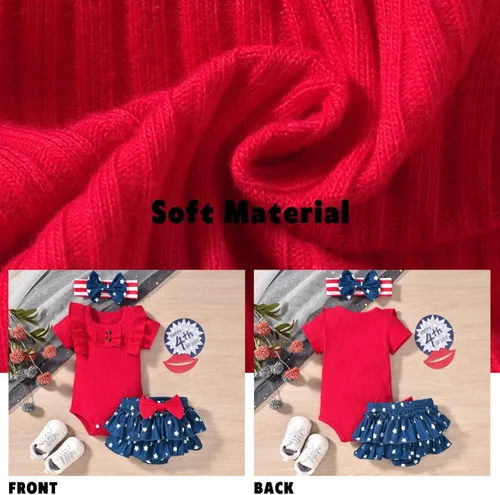 Vista 5 de Aalizzwell Traje de verano para bebés recién nacidos