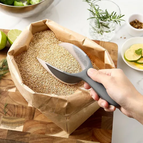 Vista 73 de Spring Chef - Cuchara magnética para congelador, sin BPA, color negro Flexi-Plastic Popcorn Scoop with Soft Grip Handle - Dishwasher Safe Ice