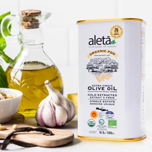 Vista 7 de Aleta Farms - Aceite de oliva virgen extra, orgánico USDA, aceite de oliva rico en polifenoles de una sola finca, prensado en frío, premios globales