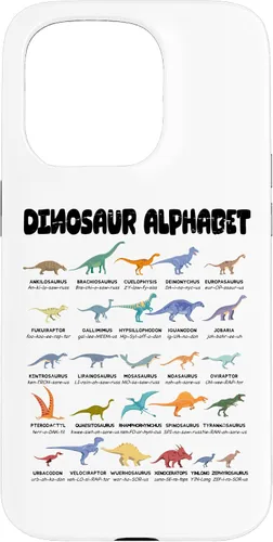 Vista 14 de iPhone 16 Alfabeto de dinosaurio - Tipos de dinosaurios - Estuche de identificación de dinosaurios