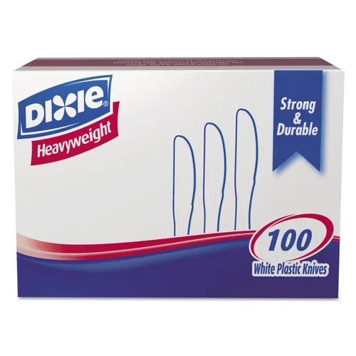 Vista 6 de GP PRO - Cuchillo de plástico de poliestireno pesado de 7.5 pulgadas Dixie (Georgia-Pacific); negro, KH517; (caja de 1,000)
