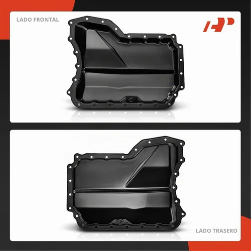 Vista 7 de A-Premium Bandeja de aceite inferior del motor con tapón de drenaje Compatible con Volkswagen Jetta 2005-2018, Passat 2012-2018, Golf 2010-2014