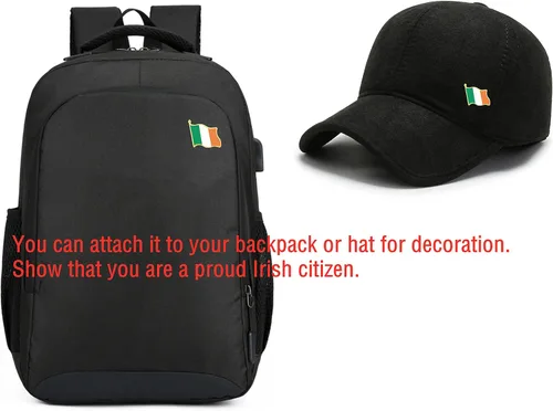 Vista 5 de CINFAC 122550PCS Pequeño Metal Irlanda Bandera Pin de Solapa Bandera Irlandesa Pin para Traje Chaqueta a granel