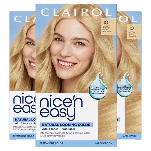 Vista 18 de Clairol Nice'n Easy Tinte Permanente para el Cabello, 11 Rubio Ultra Claro, Paquete de 3