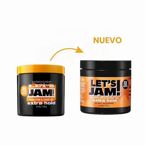 Vista 2 de SoftSheen, Carson Let's Jam gel brillante y acondicionador, permanencia extra, 4.4 onzas