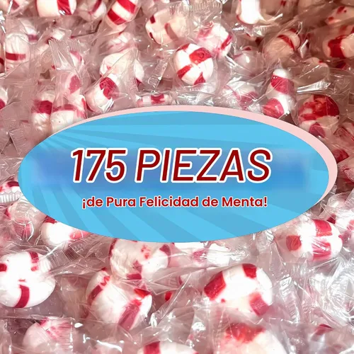 Vista 4 de Caramelos de menta suaves de menta – 2 libras aproximadamente 175 piezas – Mentas envueltas individualmente dulces de Navidad