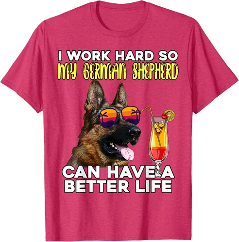 Vista 20 de Camiseta I Work Hard So My German Shepherd Can Have A Better Life Negro