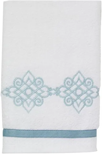 Vista 16 de Avanti Linens Medallón - Colección de puños trenzados suaves, toalla de mano, granito