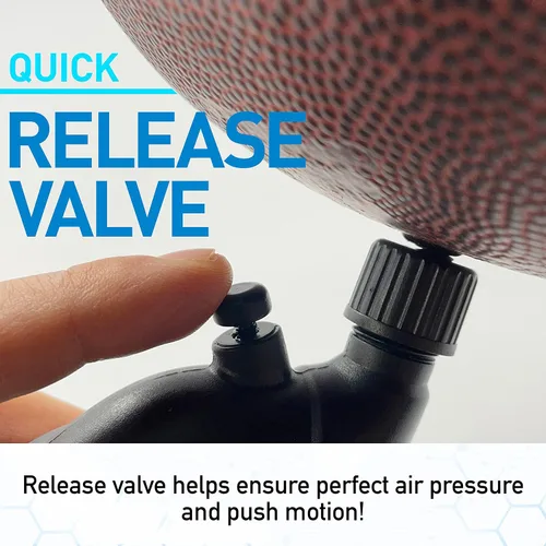 Vista 5 de Franklin Sports Ball Pump + Pressure Gauge with Needle - Perfect Pump Hand Pump for Sports Balls - Air Inflation Pump for Soccer, Basketballs +