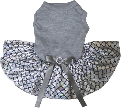 Vista 3 de Petitebella Vestido para perro cachorro con tutú de sirena brillante (negro/dorado, talla XS)