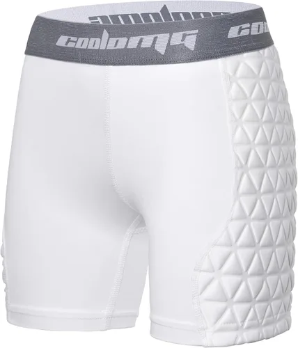 Vista 8 de COOLOMG Youth Girls Softball Sliding Shorts Padded Compression Slider Shorts for Baseball Football Lacrosse Cricket
