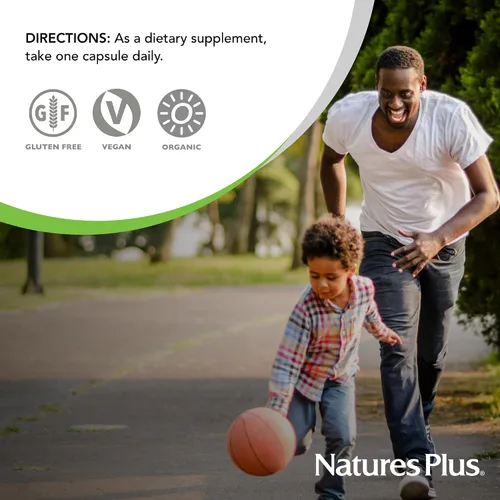 Vista 6 de NaturesPlus Source of Life Garden Vitamina D3 y K2 - 60 cápsulas - Sistema inmunológico y apoyo óseo - Certificado orgánico USDA, vegano, sin gluten