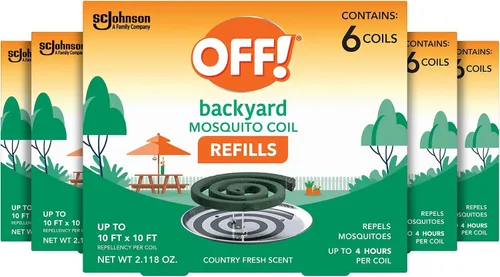 Vista 9 de OFF! Repuestos de bobina de mosquitos para patio y áreas exteriores de patio trasero repelen mosquitos, 6 unidades (paquete de 1)