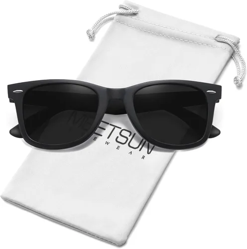 Vista 19 de MEETSUN Polarized Sunglasses for Women Men Classic Retro Square Frame Driving Sun Glasses UV Protection