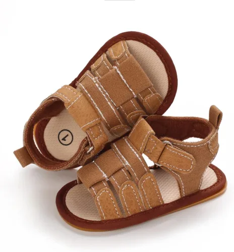 Vista 4 de Timatego Sandalias de verano para bebés, niños y niñas, suela suave, antideslizantes, para recién nacidos, primeros pasos, zapatos deportivos
