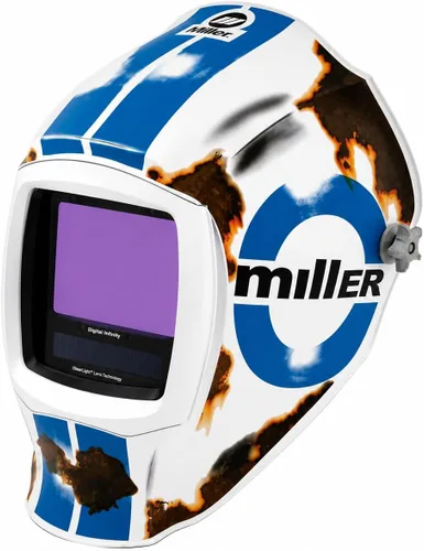 Vista 13 de Miller Digital Infinity™, ClearLight 4X - Auto Darkening Welding Helmet for Men with Light State and 4 Arc Sensors - Lightweight Welding Hood