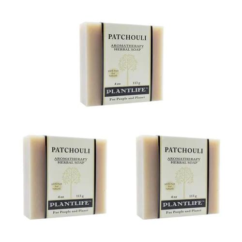 Vista 9 de Plantlife Jabón en barra de pachulí, jabón hidratante y calmante para tu piel, hecho a mano con ingredientes a base de plantas, hecho en California