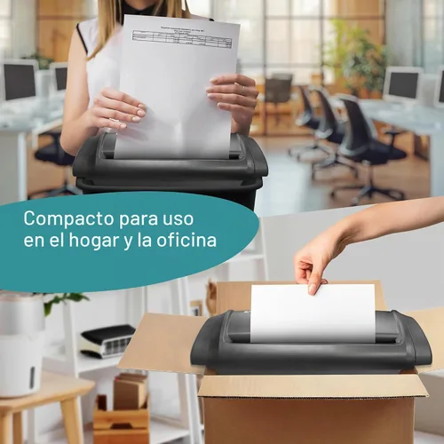 Vista 6 de EXTRIC Trituradora de papel para trituradora de documentos de 7 hojas de corte en tiras
