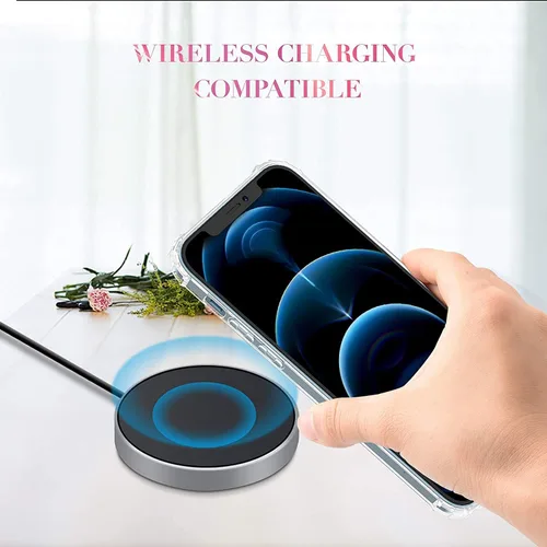 Vista 9 de Funda de cristal para iPhone 11 Pro (2019) de 5.8 pulgadas, bonita funda protectora transparente, diseño floral de encaje blanco [no amarillento]