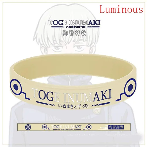Vista 7 de Yushe - Pulsera de goma luminosa para cosplay 3 unidades diseño de anime Yuji Itadori