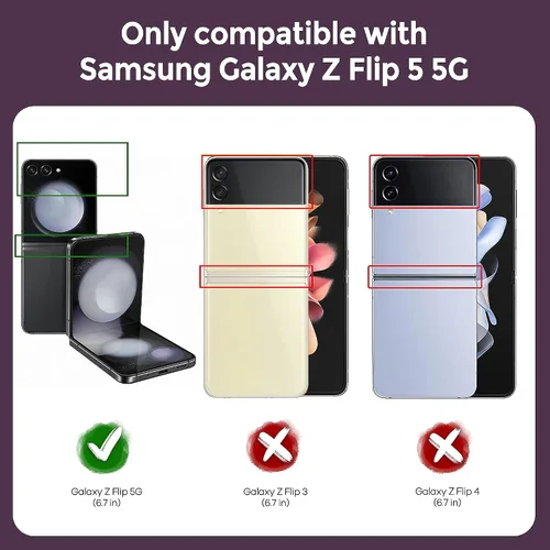 Vista 3 de Funda suave de silicona líquida para Samsung Galaxy Z Flip 5, parachoques de goma de gel, ajuste delgado, a prueba de golpes, funda protectora