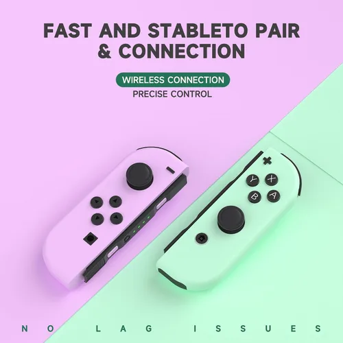 Vista 2 de deidow Joypad Controller Compatible with Switch, Wireless Joy Cons Replacement for Switch Controller, Left and Right Switch Joycons Support Dual