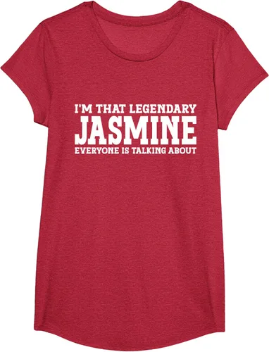 Vista 57 de Jasmine Personal Name - Camiseta divertida de jazmín para mujer y niña, Negro