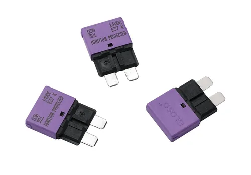 Vista 64 de GLOSO Circuit Breakers E37 Auto (T1) Reset Low Profile ATC/ATO - 1 Pack (3A)