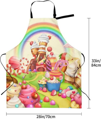 Vista 5 de Siiuuol Cute Cats - Delantal de cocina impermeable unisex con babero ajustable