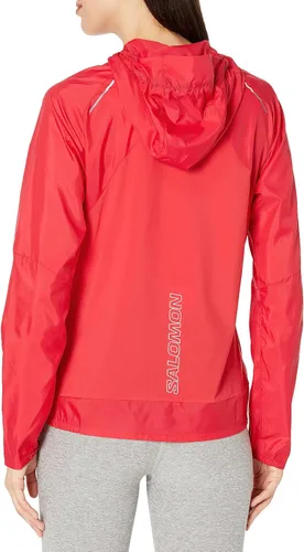 Vista 2 de Salomon Sudadera con capucha Bonatti Cross Fz para mujer, Jalapeño Rojo