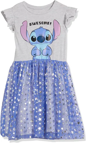 Vista 4 de Disney Stitch Ruffle Sleeve Tulle Dress-Girls Sizes 4-16