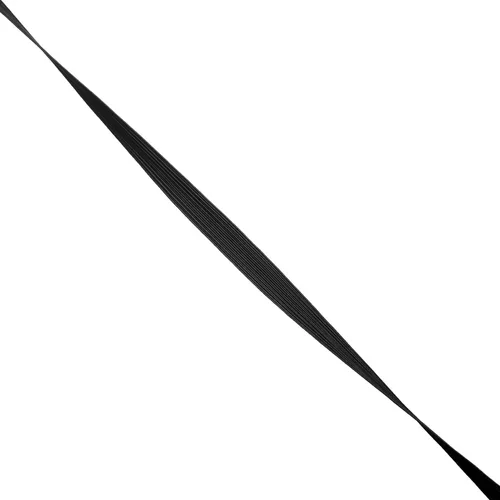 Vista 3 de Banda elástica plana de 50 yardas de longitud de 1/2 pulgada de ancho para costura, cordón elástico para proyectos de bricolaje, artes y Negro