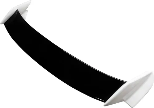 Vista 6 de Alerón para Honda Civic 5Dr Hatchback 2016-2021, ABS pintado negro brillante y blanco estilo Type-R ala divisora de maletero trasero