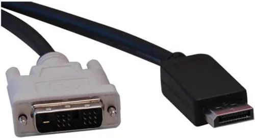 Vista 2 de Tripp Lite Adaptador de cable activo DisplayPort a DVI, DP 1.2 con cierres, DP a DVI (M/M), DP2DVI, 1080p, 3 pies (P581-003-V2)