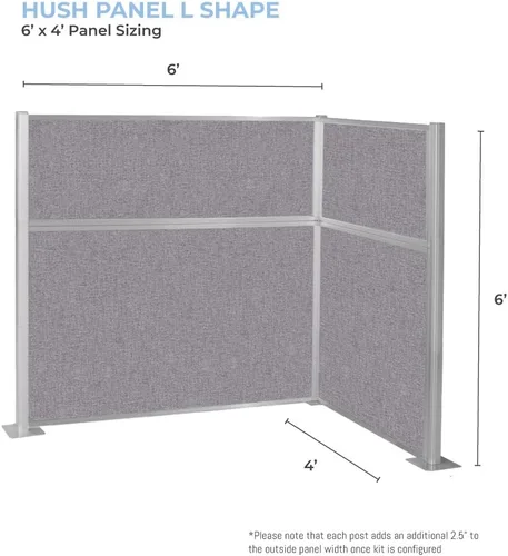 Vista 3 de Versare Kit de cubículo de panel de silencio Paredes de división de estación de trabajo Paredes de cubículo de amortiguación de sonido