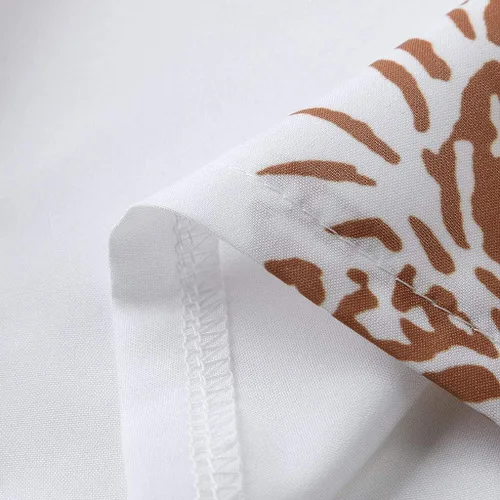 Vista 3 de Casual T-Shirt Short V-Neck Top Summer Women's Sleeve Solid Print Dressy Ruffle Women's Blouse Women Shirts