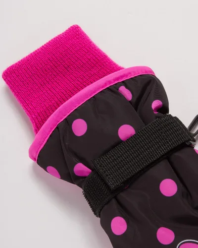 Vista 3 de Guantes de nieve con aislamiento para invierno de Disney para niñas Minnie Mouse o Frozen II Elsa y Anna (niñas pequeñas o infantes)
