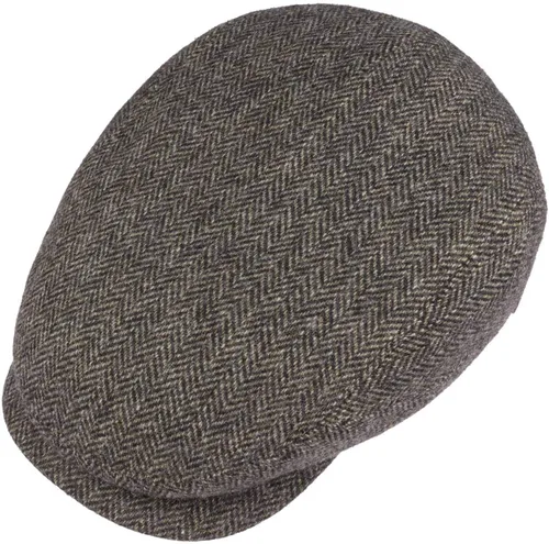 Vista 2 de Stetson Belfast Gorra plana de lana con pico espiga para hombre Otoño Invierno