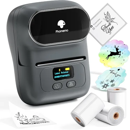 Vista 10 de Phomemo Etiquetadoras M110, impresora térmica portátil Bluetooth con Negro