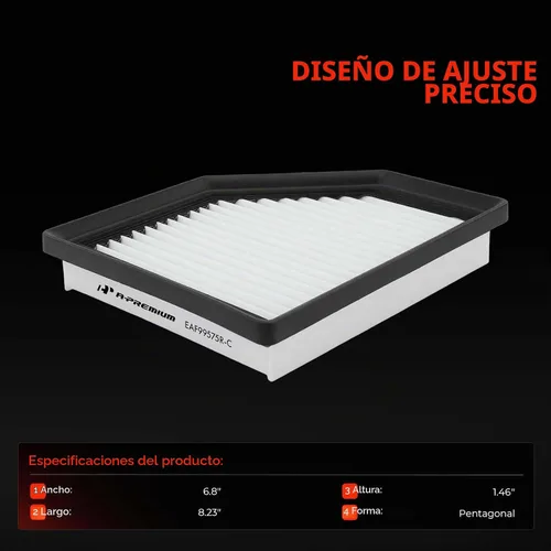 Vista 2 de A-Premium Filtro de aire de motor compatible con Nissan Sentra 2020 2021 2022 L4 2.0L