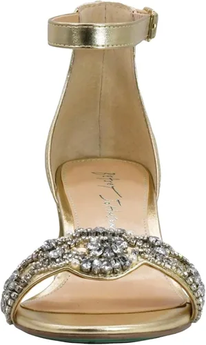 Vista 5 de Betsey Johnson Sandalia de tacón Sb-Mel para mujer, Oro