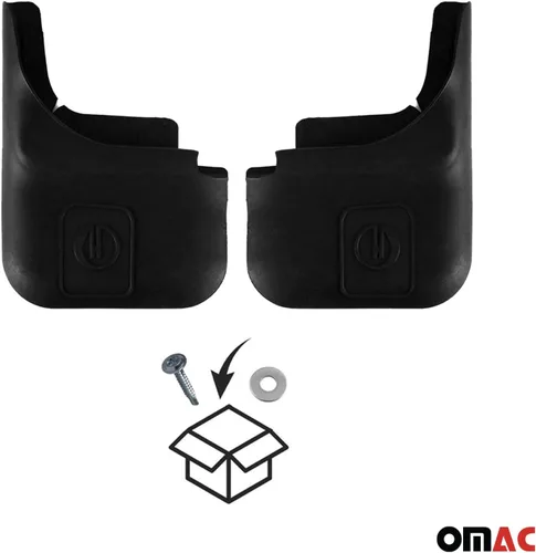 Vista 9 de OMAC Guardabarros Splash Barro Flaps para Chevrolet Captiva Sport 2008-2015 Negro 4