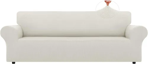 Vista 60 de LURKA Fundas elásticas para silla y sofá de 1 pieza, Fundas para sofá con protector elástico en la parte inferior para niños y perros