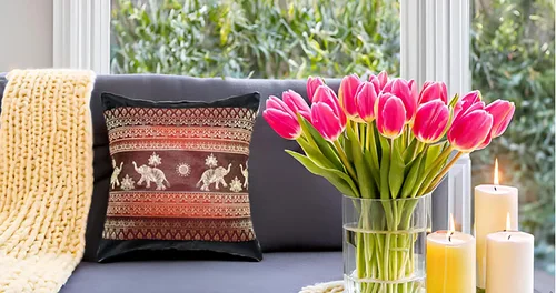 Vista 9 de Fundas de almohada decorativas de 16 x 16 pulgadas (15.7 x 15.7 in) con estampado de elefante y sol, funda de cojín para sofá, silla, cama, cierre