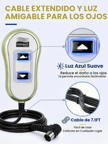 Vista 6 de Tranquil Ease 11560UX y 11560 - Silla elevadora de 5 pines, ajuste remoto para asiento interior, mejores sillas elevadoras para muebles del hogar