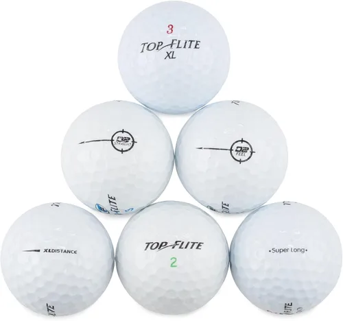 Vista 2 de Top Flite 48 pelotas de golf recicladas en bolsa de malla - 577412